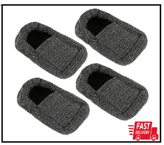 Vive Walker Ski Glide Covers 4 PCS - Heavy Duty Removable Padded Replacement...
