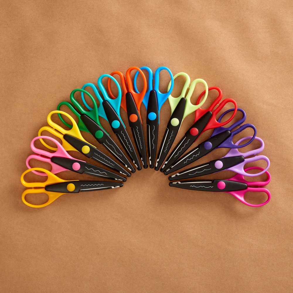 6.5" Decorative Edge Scissors 12 Pieces