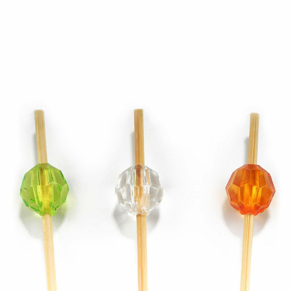 5.9" Decorative Diamond End Pick Skewers