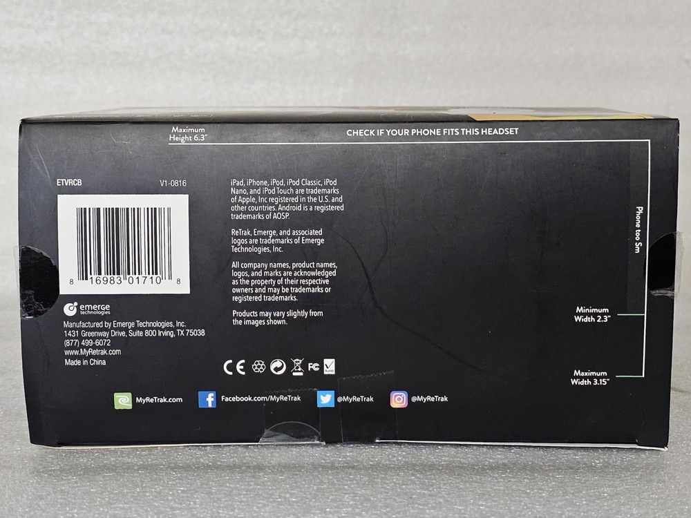 ReTrak Utopia 360 VR Degree 3D Headset Bundle Bluetooth Earbuds / Controller