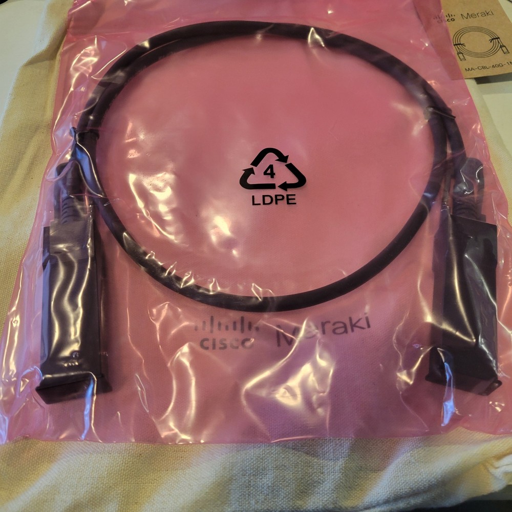 New Cisco Meraki Switch Stacking Cable 1M MA-CBL-40G-1M