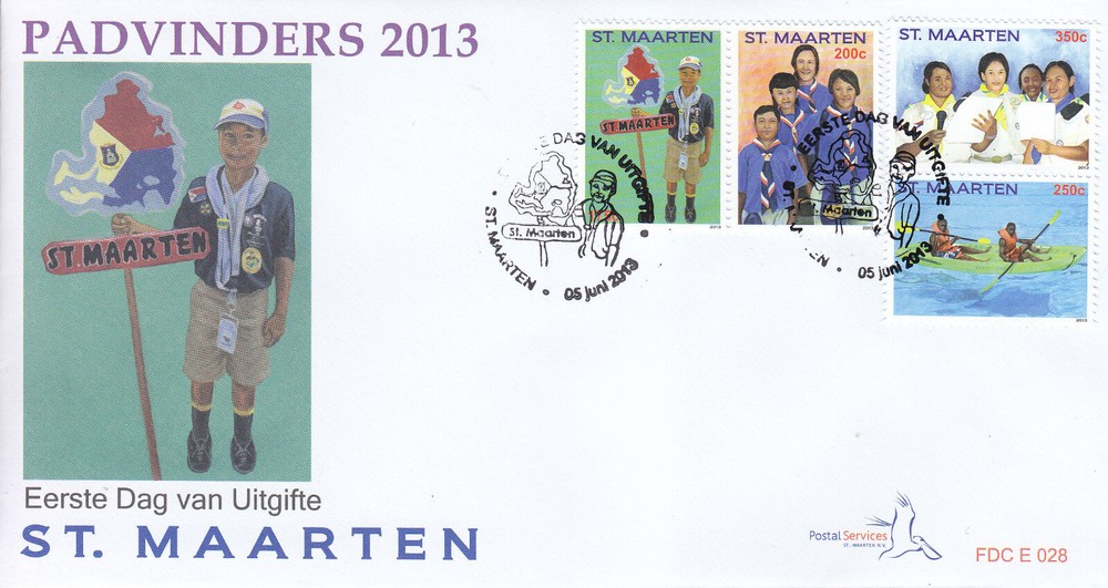 Sint Maarten Issue FDC 2013 (28) Scouting