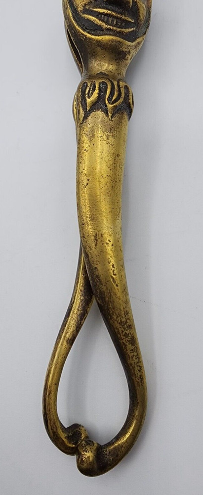 Brass Jester's Head Nutcracker 7" Long