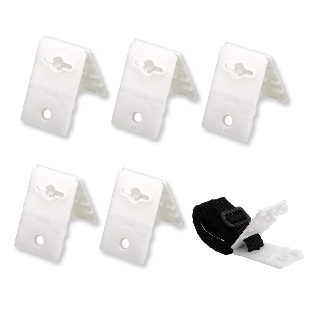 NIIIYTYB 5Pcs Pool Cover Clips Solar Ruler Reel Attachment Kit clear