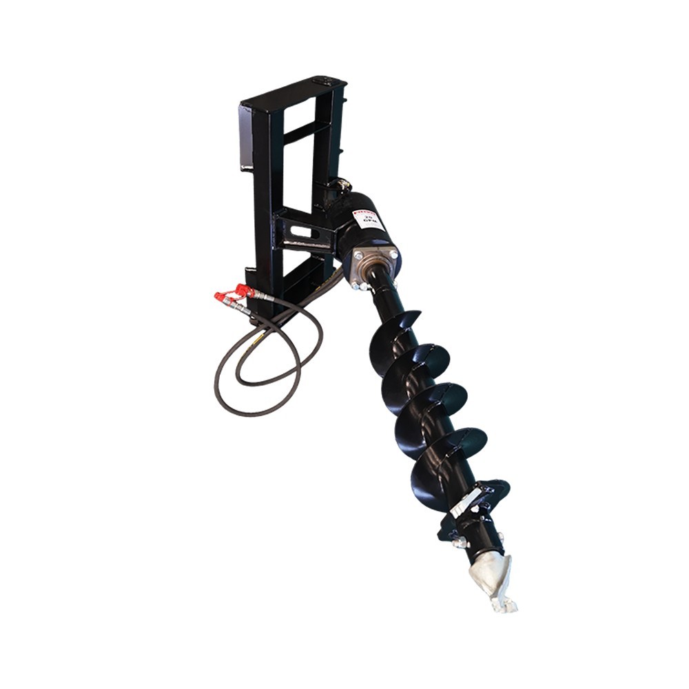 Compact Wheel Loader Post Hole Auger Drive with 9'' auger bit