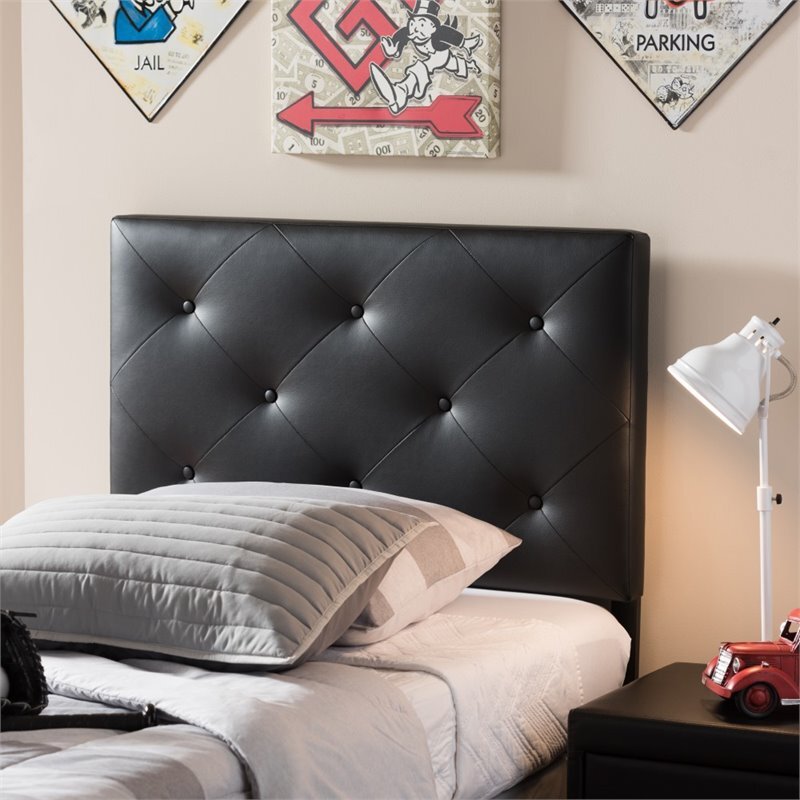 Baltimore Faux Leather Upholstered Twin Headboard