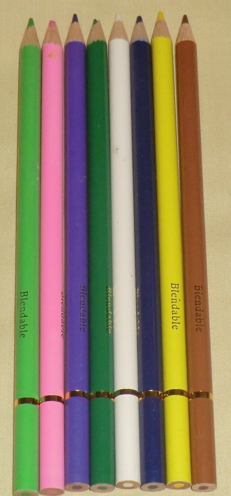 X8 blendable colouring pencils