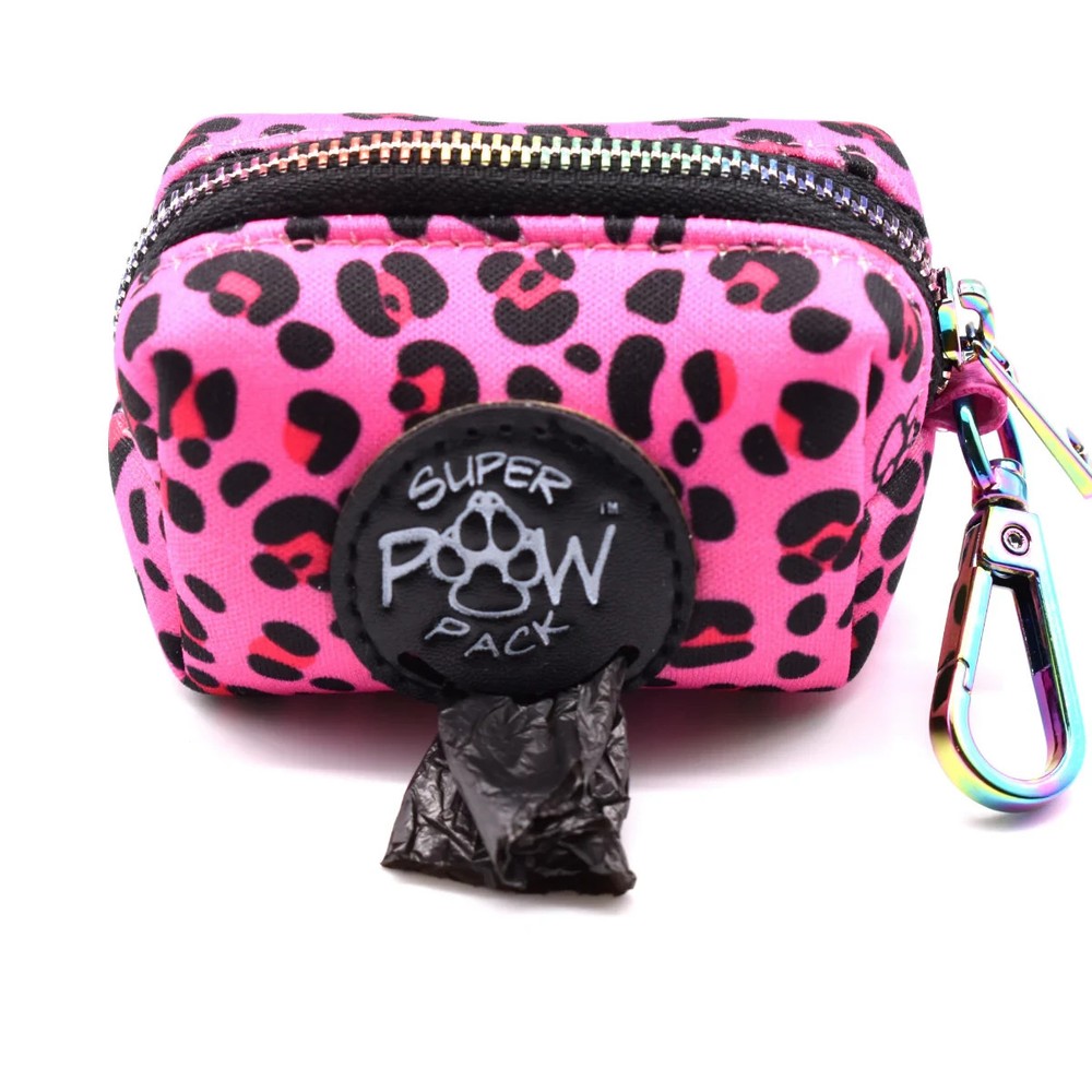 Pink Leopard Bag Dispenser for Dogs