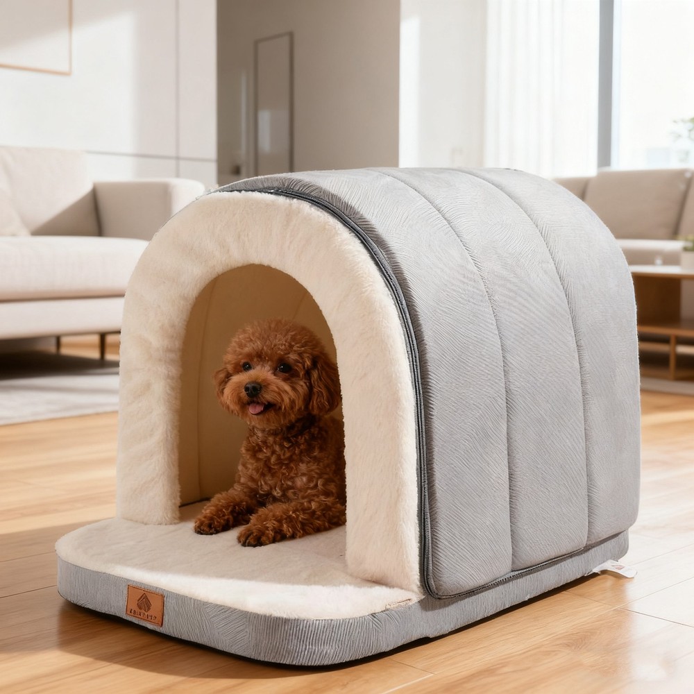 Cave-Style Warm Deep Sleeping Snug Cat Cave Dog House