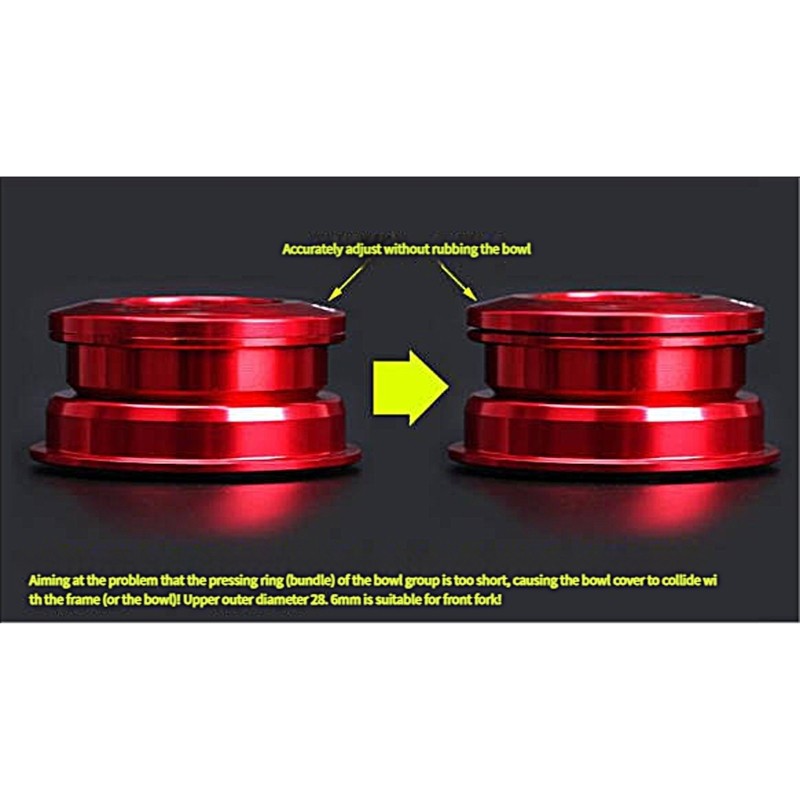 Sealing Bicycles Fork Headset Spacers Bike Fork Adjustment Shims Headset Spacers