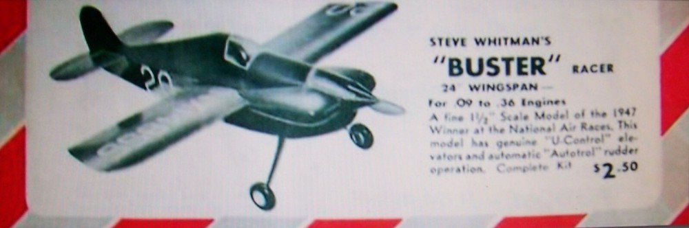 Berkeley BUSTER PLAN to Scratch-Build a 24" UC Scale Model Airplane