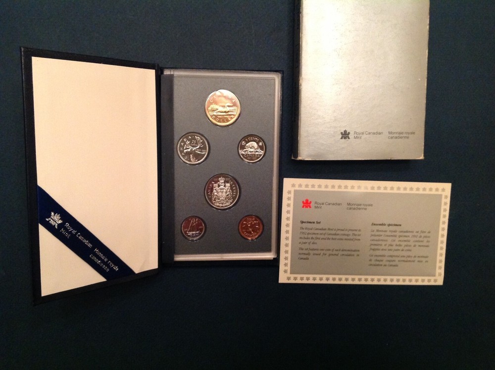 ~ 1992 Canada Specimen 6 Coin Mint Set in Display Case with COA