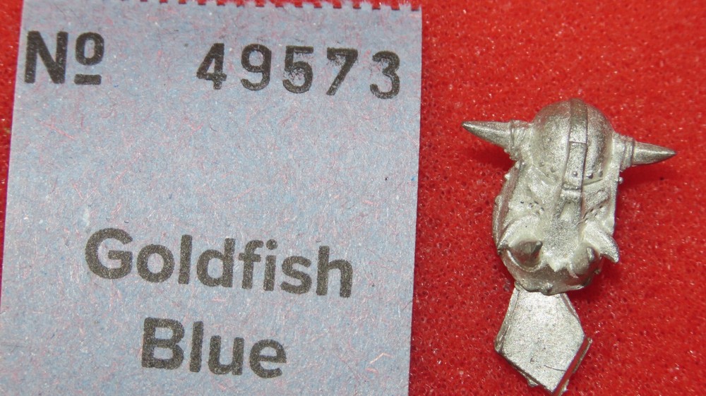 Games Workshop Warhammer Orcs and Goblins Black Orc Head Bit New Metal OOP
