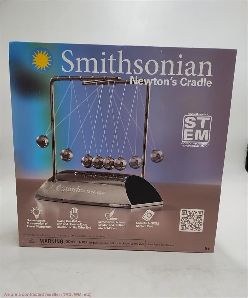 Smithsonian Newton's Cradle: Physics Learning Kit for 3rd Grade with Instruct...