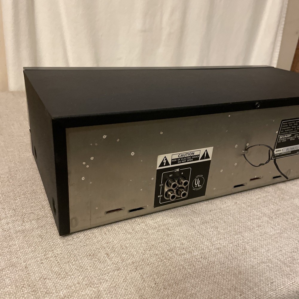 SHARP RT-W500 Stereo Double Cassette Deck Functional READ