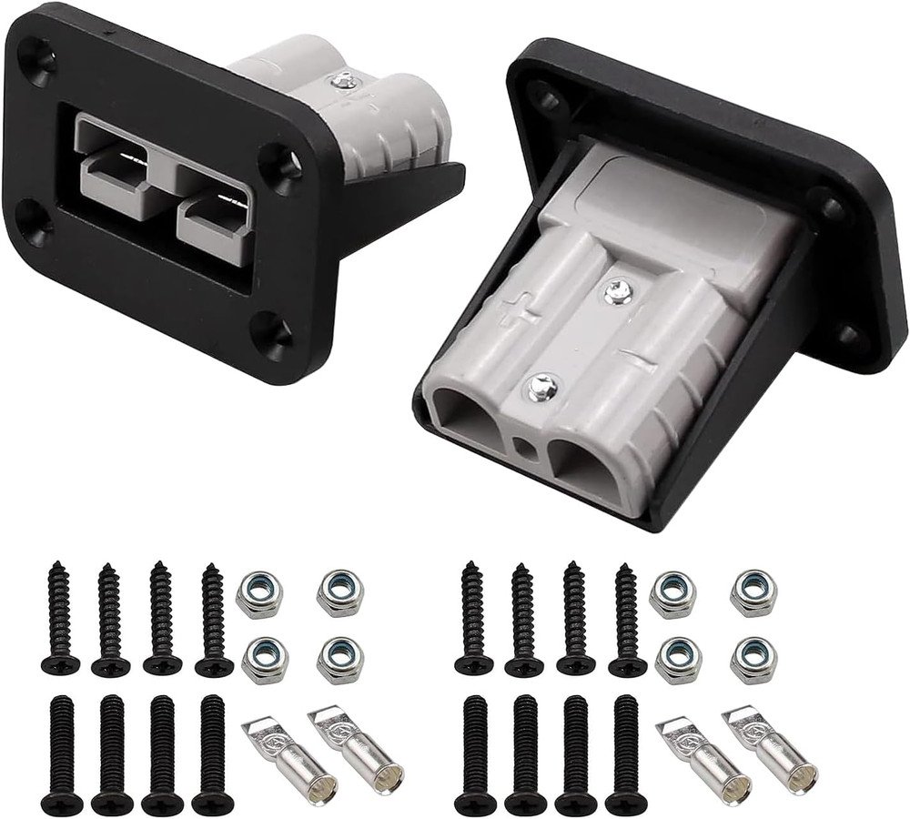 2Pcs Socket Panel, 50 Amp Plug Mounting Panel for Anderson SB50 Series Connector