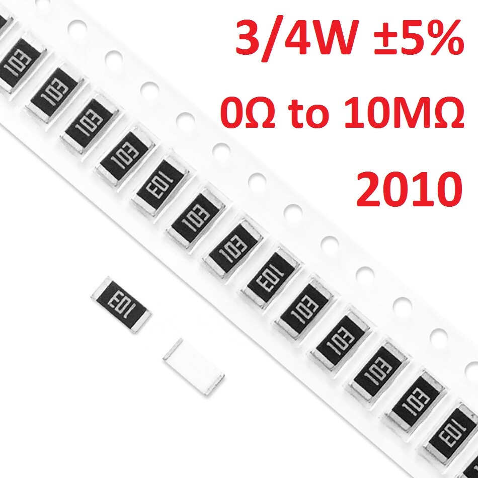 Complete 2010 SMD Resistor Set 0.75W ±5% 0Ω-10MΩ