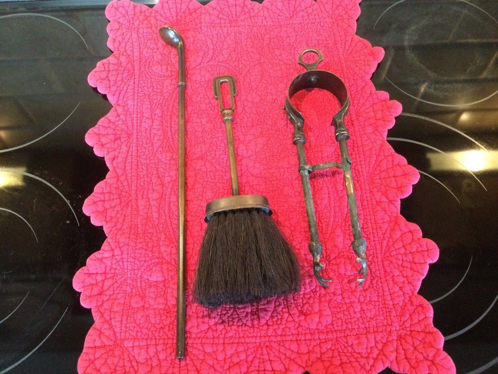 Vintage Golfer Fireplace Tool Holder Set 4 Pieces