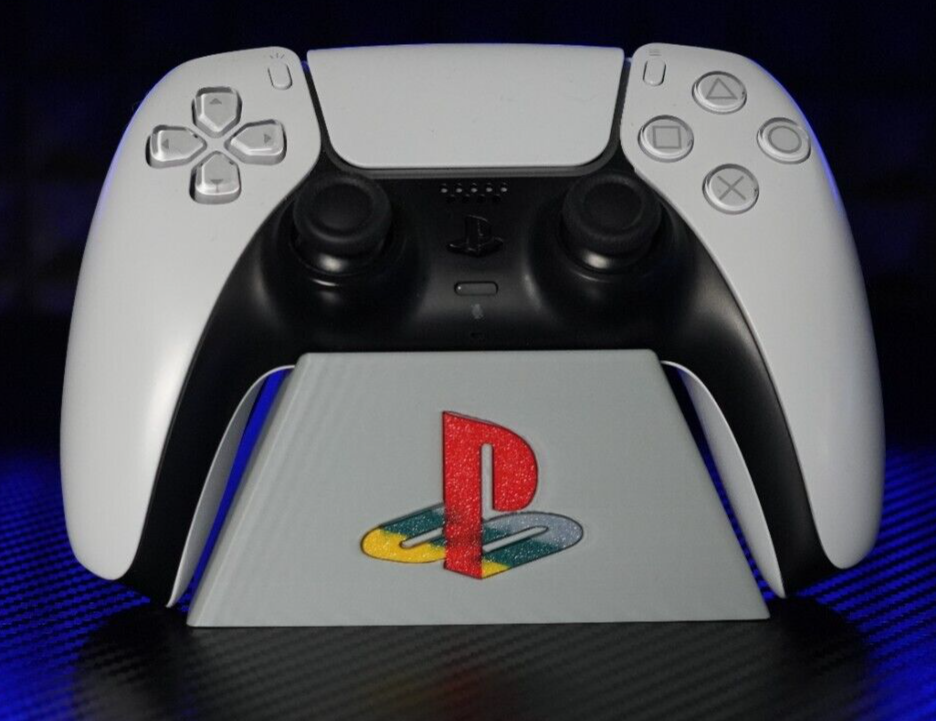 PlayStation 5 Controller STAND CLASSIC GRAY, CUSTOM 3D PRINT.
