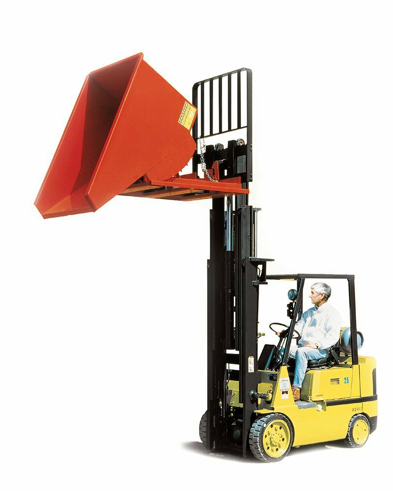 FORKLIFT HOPPER / DUMPSTER Commercial - Self Dumping - 3/4 CY - 2000 Lb Cap MDO