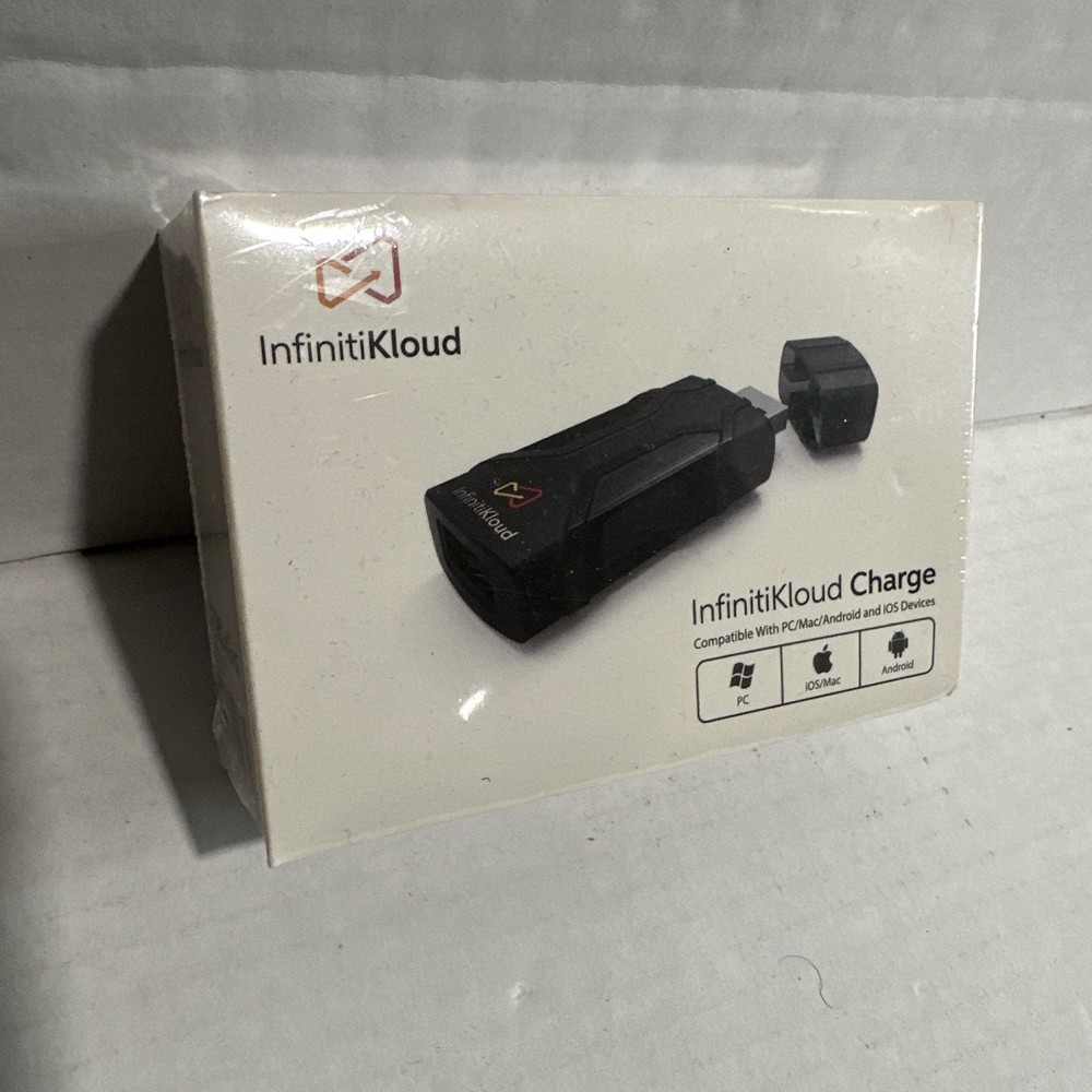 InfinitiKloud Charge USB Drive Compatible with Pc Mac Android IOS Devices