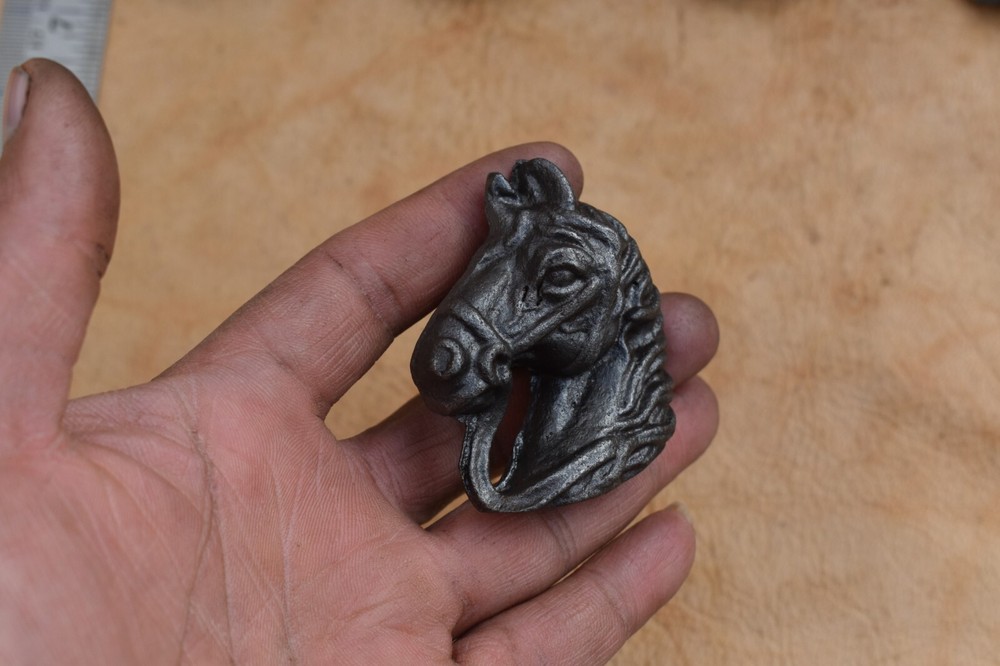 10 pcs Vintage Cast Iron Knob Horse Face shape Drawer handle cupboard knobs