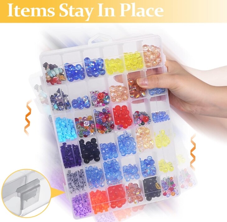 Organizer box storage container storage Box plastic small parts tool Box clear