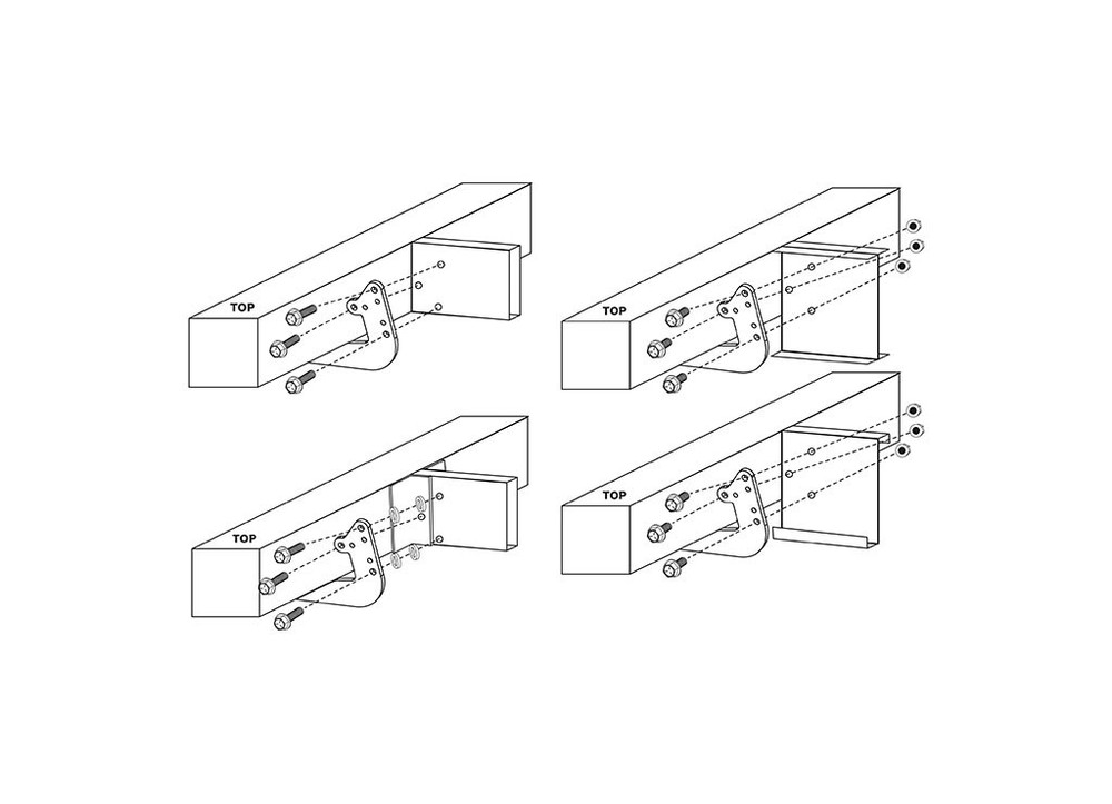 Quick Products QP-SBSBU Standard RV Bumper Support Brackets