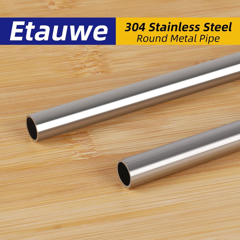 1 PCS 3/4 Inch 19mm OD Round Metal Pipe 304 Stainless Steel Tubing 12 Inch