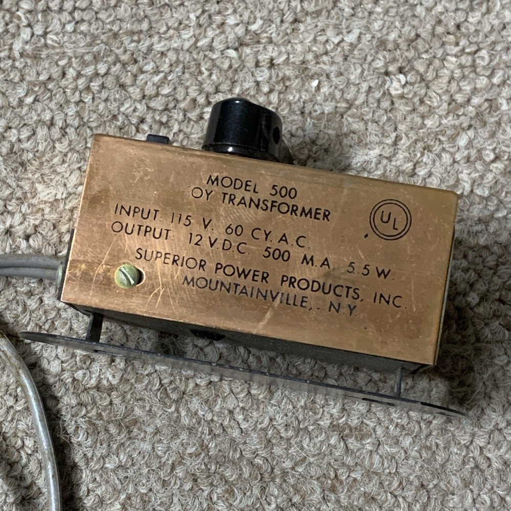 SUPER-MITE Model 500 HO Power-Pack Transformer, Vintage