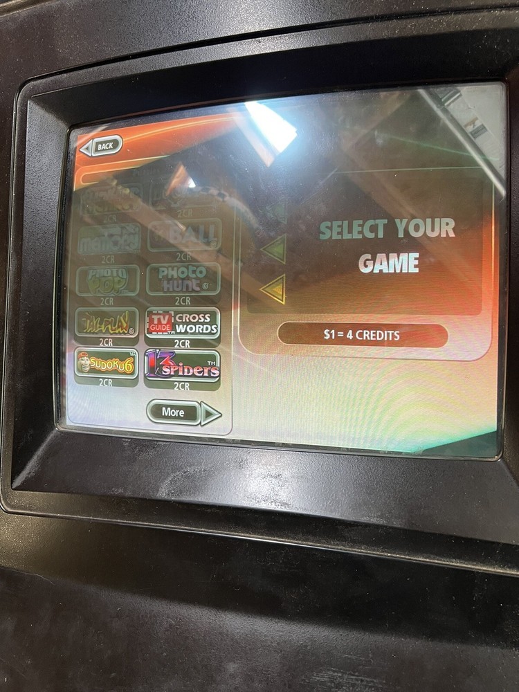 Megatouch 2010 Multi Game Arcade Video Game Machine Stand Machine Tested