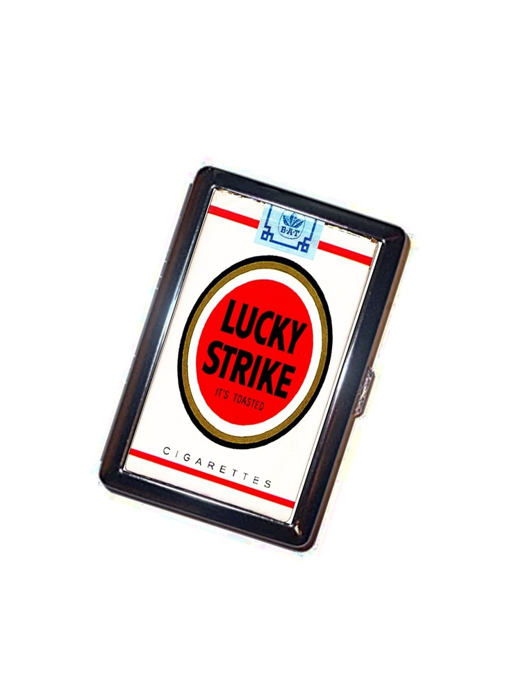 Cigarette case Lucky Strike advertisement handmade Accessory FREE SHIPPING