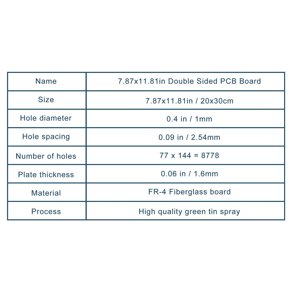 Double Sided PCB Board,Large PCB Circuit Board Protoboard 3Pcs 20X30CM for DI...