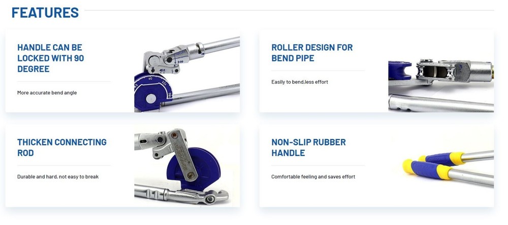 Lever Type Tube Bender 3/4"