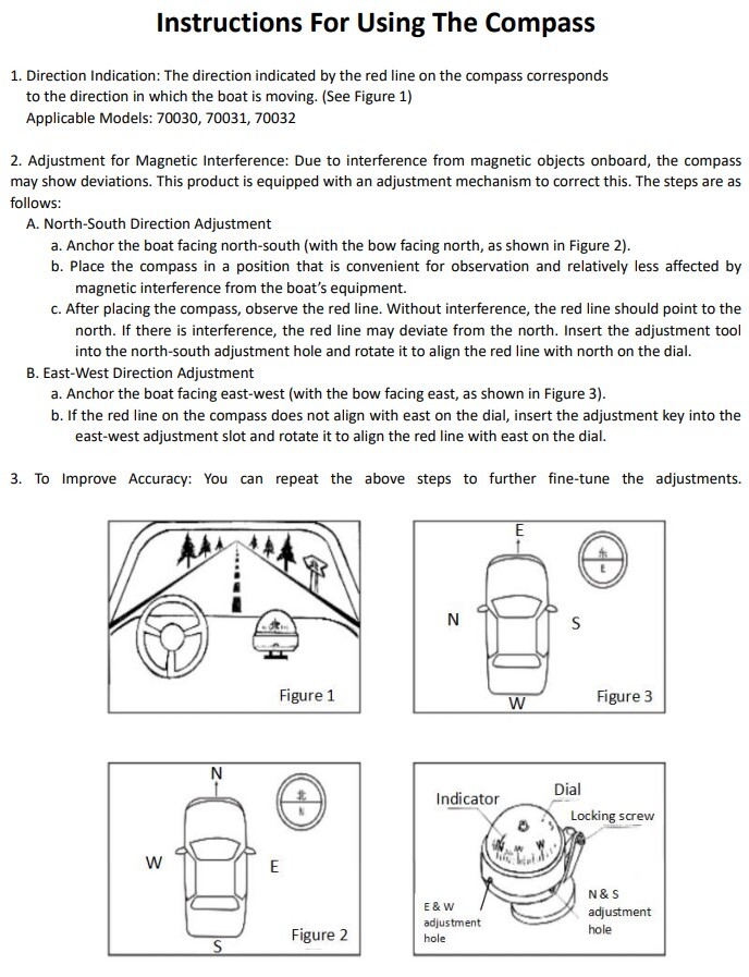 MARINE BOAT WHITE BRACKET & SUCTION CUPS ADJUSTABLE BUILT-IN COMPENSATION SYSTEM
