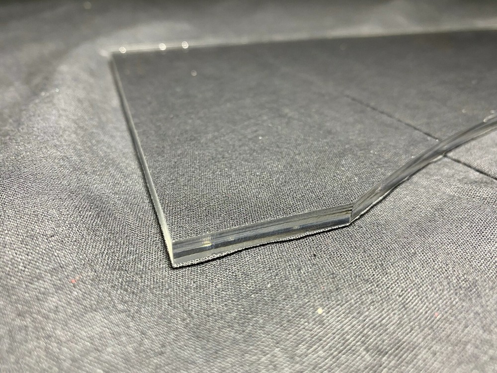 Custom Laser Cut Acrylic Half Shelf for IKEA Detolf - Clear Acrylic