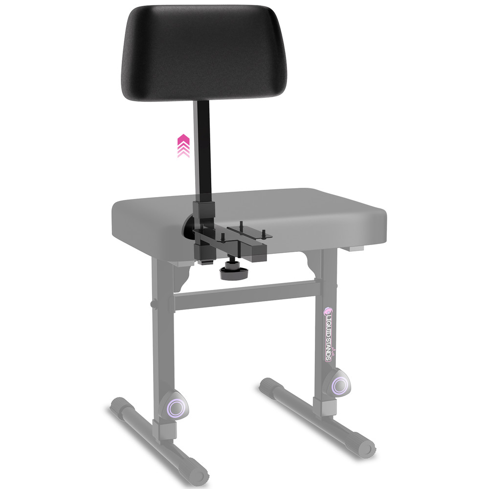 Adjustable Backrest for Piano Keyboard Bench – Musician’s Seat Support & Comfort