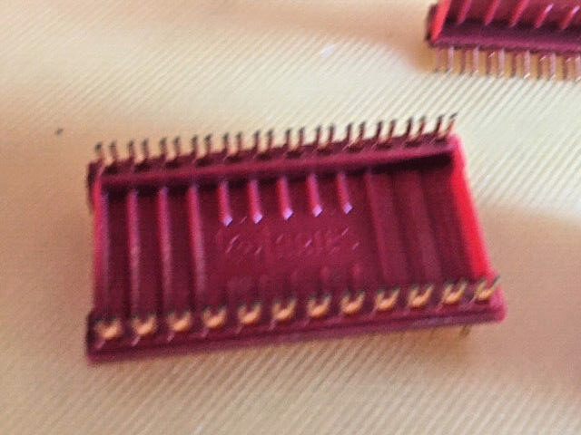 6pc Header Connector Forked 24 Position DIP, DIL GOLD ARIES 24-600-11