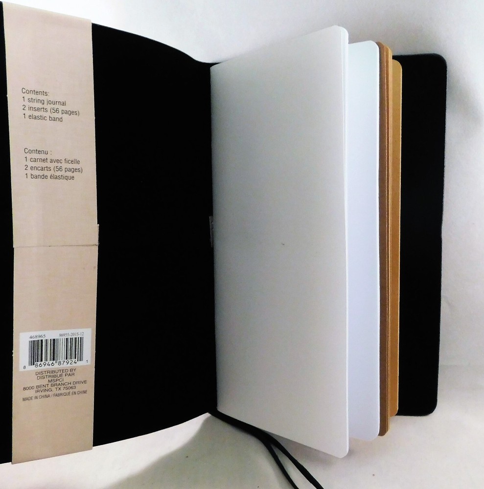 Recollections Boho String Traveler Journal Brown White Paper Inserts NEW