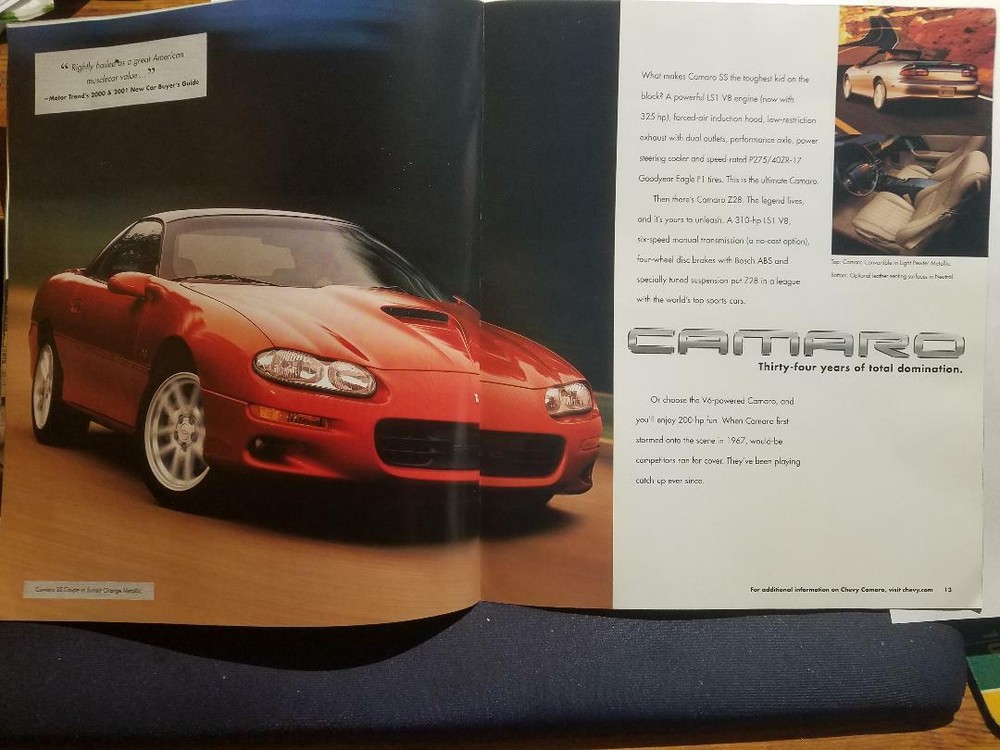 2001 CHEVY FULL LINE BROCHURE