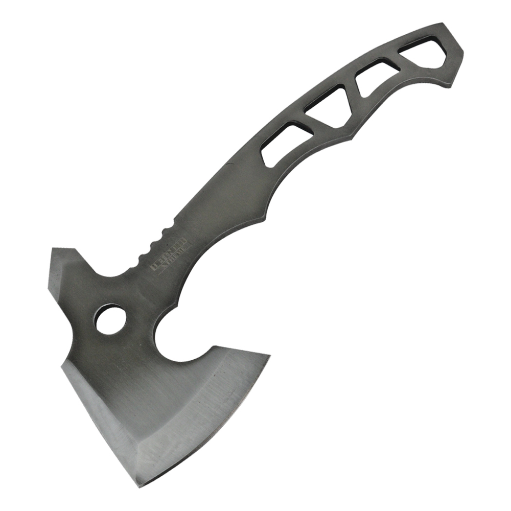 DEFENDER ONE PIECE SOLID STAINLESS Survival Camping Hatchet AXE & Sheath