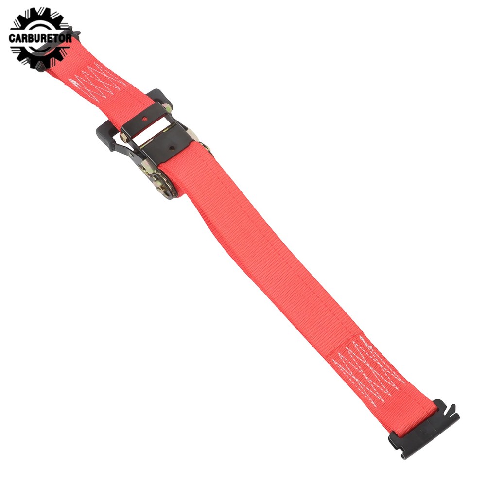 For Trailers Black E Track Wheel Chock Set & 6' Red Ratchet Straps Polyester