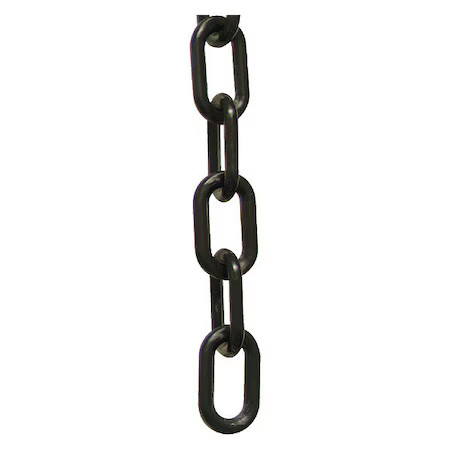 Plastic Chain, Black, 25 Ft Length, Gloss, 50003-25