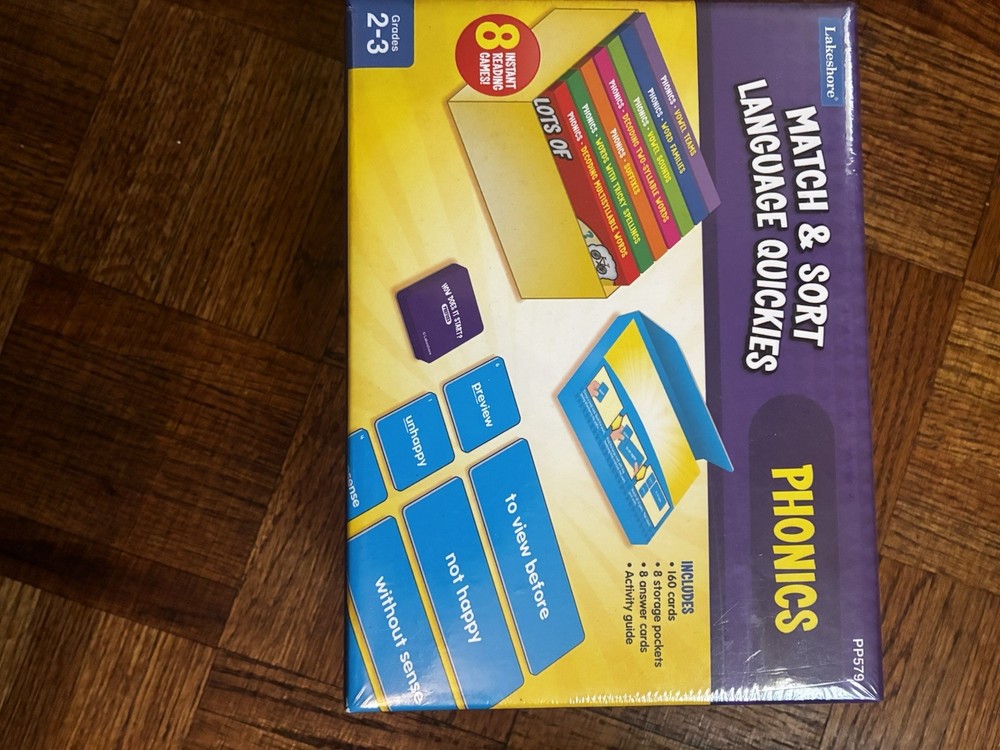 Lakeshore Match & Sort Language Quickies with Reading Comprehension and Phonics
