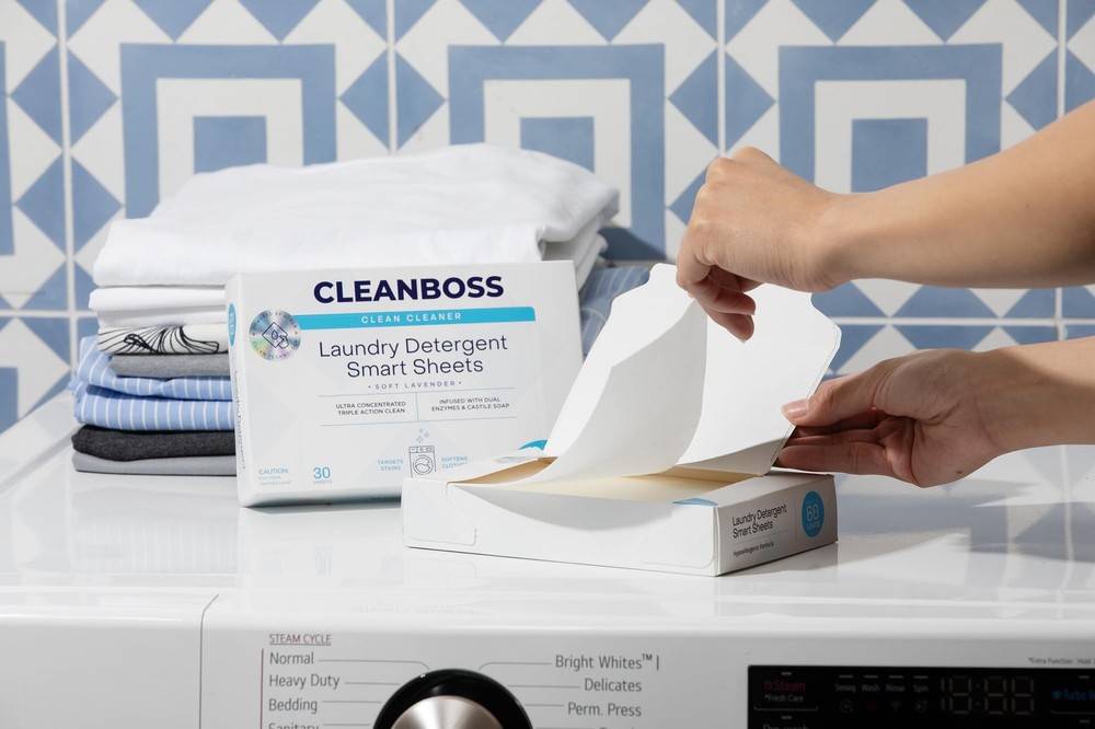 CleanBoss Laundry Detergent Smart Sheets - 60 30 Count (Pack of 2)