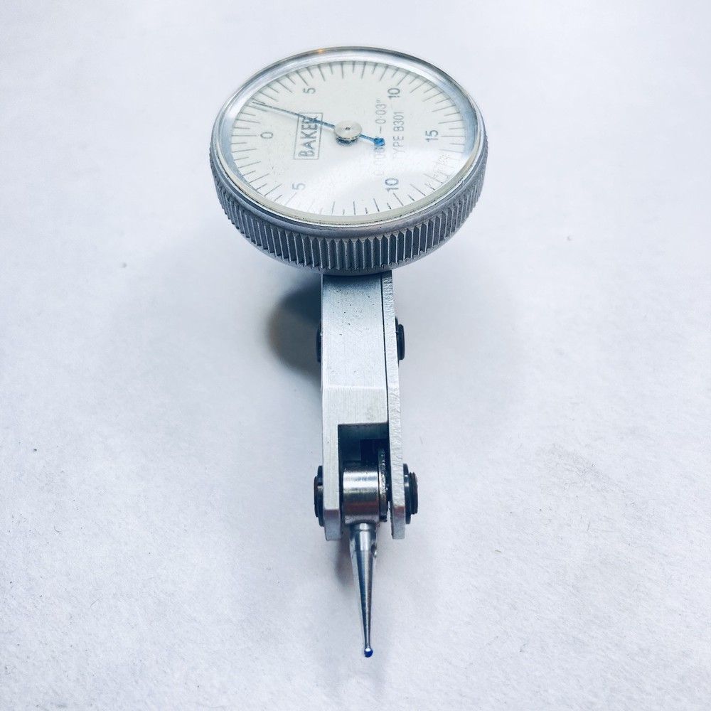 Baker B301 Dial Test Indicator Set 0.0005" Grads w/Case