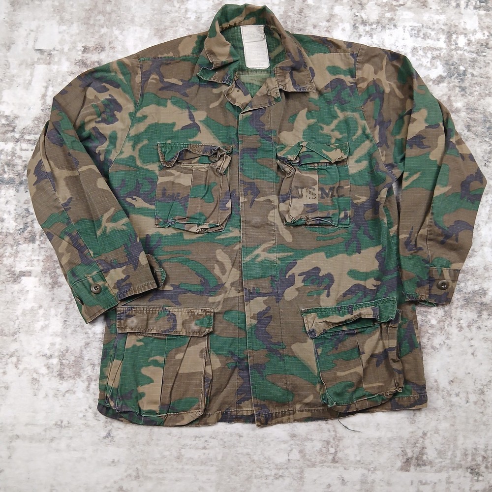 Vintage 70s ERDL RDF Transitional Camou Jacket Mens Medium Regular 1978 USMC
