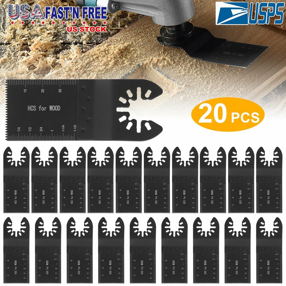 20X Universal Wood Oscillating Multitool Release Saw Blades Fit Porter Cable