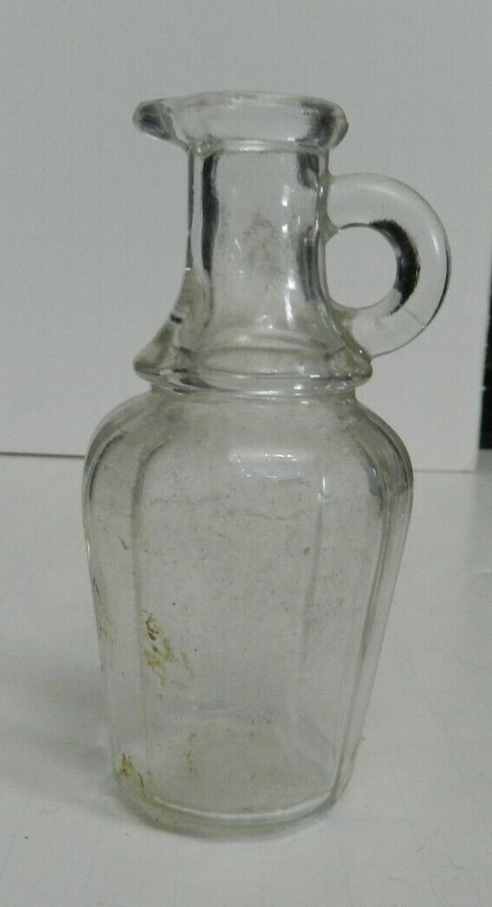 hws-D -- SMALL ANTIQUE BOTTLE 4 1/2" HIGH