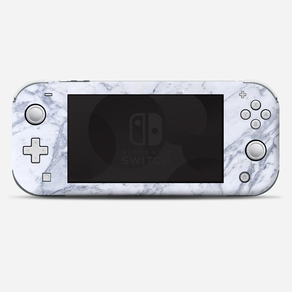 Skins Decals wrap for Nintendo Switch Lite - Grey White Standard Marble